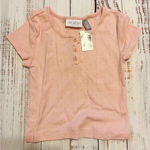 The Children's Place Pink Kids Shirt size 5/6 Small NWT